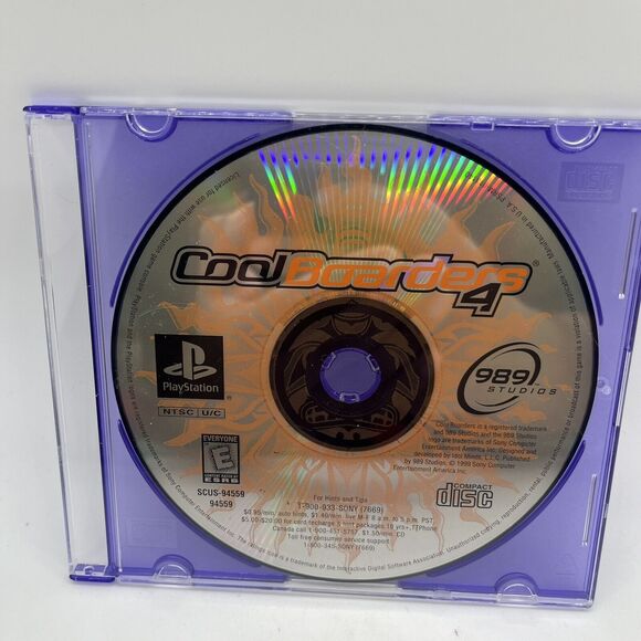 Cool Boarders 4 (Sony PlayStation 1) PS1 Disc Only - WITH TRACKING - Picture 1 of 4